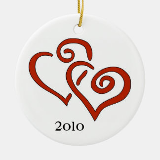 Erstes Weihnachten zusammen 2011 Keramik Ornament