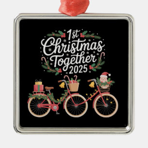 Erstes Weihnachten Zusammen 2025 Romantisches Paar Ornament Aus Metall