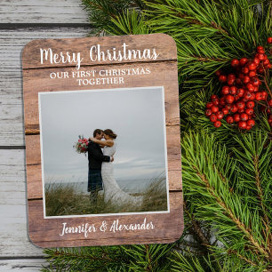 Erstes Weihnachten zusammen Frohe Weihnachten Foto Magnet