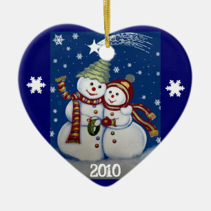 Erstes Weihnachten zusammen, Verzierung Keramik Ornament