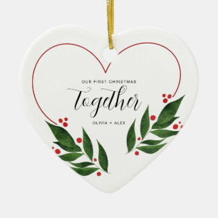 Erstes Weihnachten zusammen Weihnachtsgeschenk für Keramik Ornament