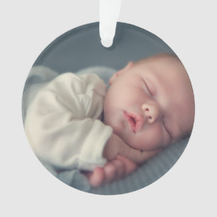 Erstes Weihnachtsbaby-Foto Geburtsstatistik Ornament
