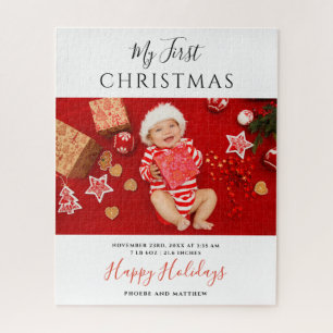 Erstes Weihnachtsbaby-Fotocollage