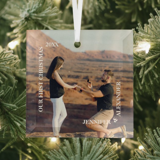 Erstes Weihnachtsfest - Foto Ornament Aus Glas (Insitu)
