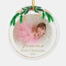 Erstes Weihnachtsfoto-Andenken für Babys