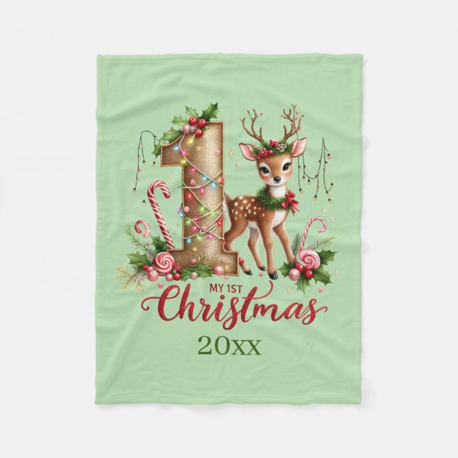 erstes Weihnachtsgeschenk Fleecedecke (Vorderseite)