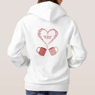 Erstes Weihnachtsverheiratete Tassen Hoodie