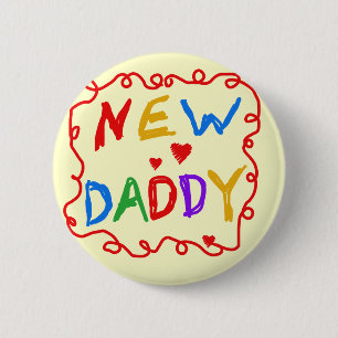 Erstfarben New Daddy Tshirts und Geschenke Button