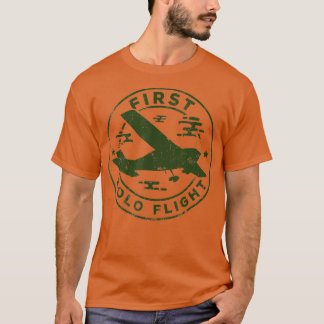 Erstflug von Flugzeug-Piloten mit Solo T-Shirt
