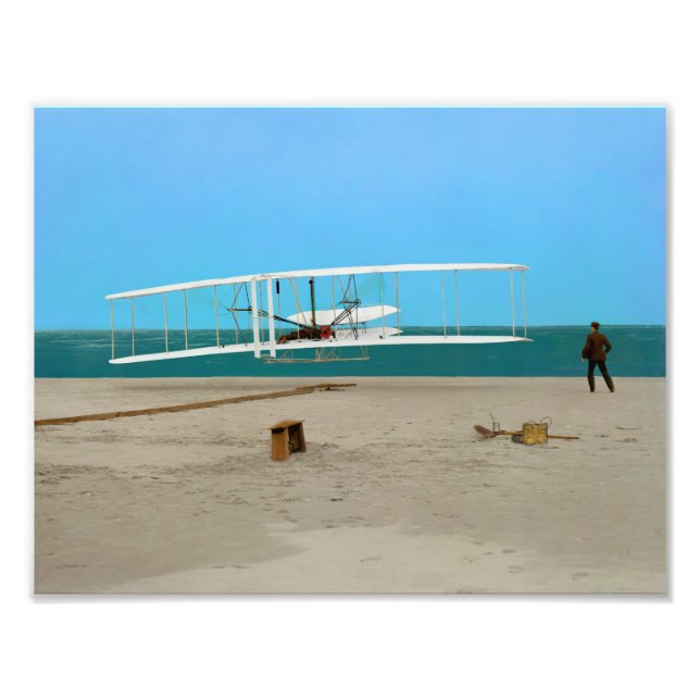 Erstflug von Wright Brothers Fotodruck (Vorne)