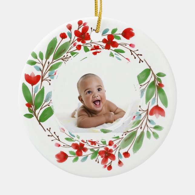 Erstgeburt Keramik Ornament (Vorne)