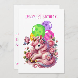 Erstgeburt niedlicher Kleinmädchen Einladung