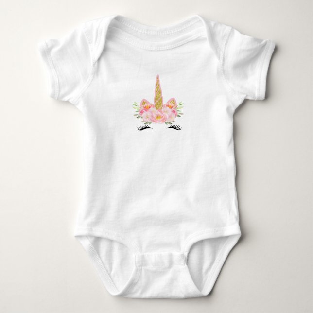 ErstgeburtenOutfit von Unicorn Baby Strampler (Vorderseite)