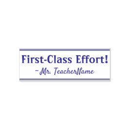 "Erstklassige Anstrengungen!" Tutor-Feedback-Rubbe Permastempel