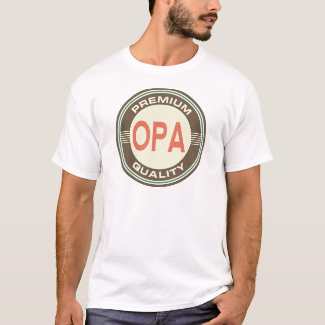 Erstklassige Opa Qualität T-Shirt (Vorderseite)