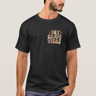 Erstklassige Stimmung Groovy Zurück zur Schule Süß T-Shirt