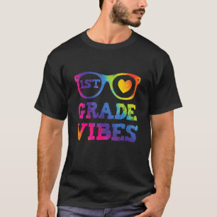 Erstklassige Vibes Zurück zur Schule Tie Dye Lehre T-Shirt