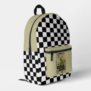 Erstklassiger Zerstörer: Monster Truck Selbstvertr Bedruckter Rucksack