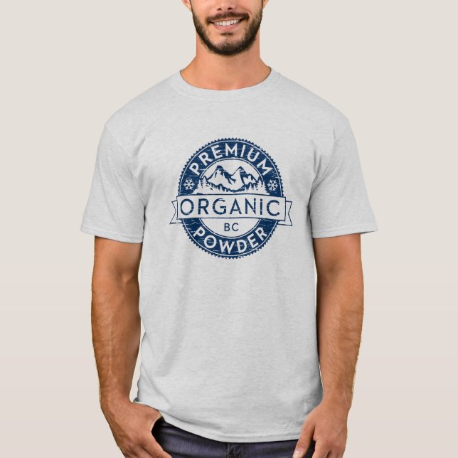 Erstklassiges Bio Britisch-Kolumbienpulver T-Shirt (Vorderseite)