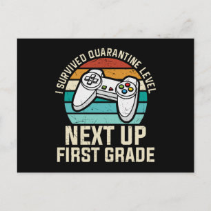 Erstklassiges Gamer-Geschenk zum Schulbeginn für S Postkarte
