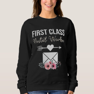 Erstklassiges Postdamen-Kostüm Postmitarbeiter-Ges Sweatshirt