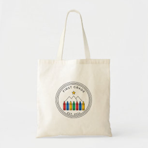 Erstklassiges T-Shirt Crayon Forest Mountain Des Tragetasche