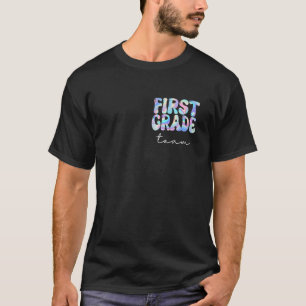 Erstklassiges Team Groovy Zurück zur Schule Süße L T-Shirt