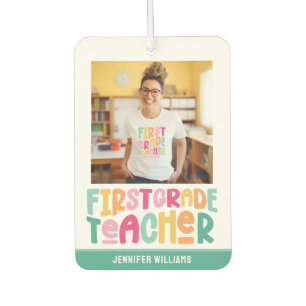 Erstklasslehrerin Farbiger Text Foto Autolufterfrischer