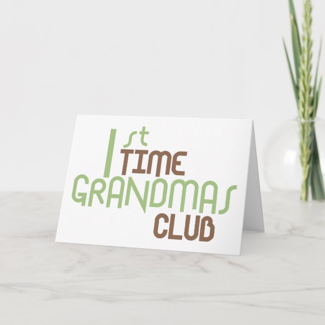 Erstklub für Weihnachtsfeiern (grün) Karte (Vorderseite)