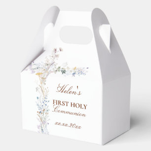 Erstkommunion-Blumenkreuz Geschenkschachtel