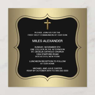 Erstkommunion der Black Cross Boys Einladung