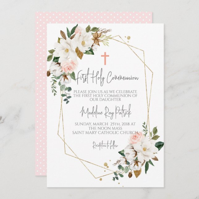 Erstkommunion Einladung (Vorne/Hinten)