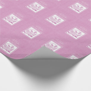 Erstkommunion Enkelin, Rosa Geschenkpapier