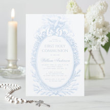 Erstkommunion Junge Blau Weiß Heiliger Geist Vinta