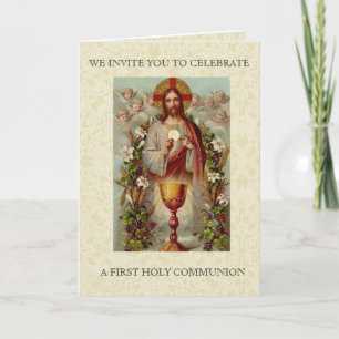 Erstkommunion katholisch Jesus Einladung