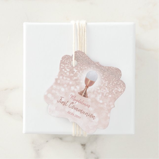Erstkommunion | Mädchen Geschenkanhänger (Beispiel)