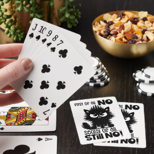 Erstmal kein lustiges Katzenliebhaber-Geschenk  Spielkarten