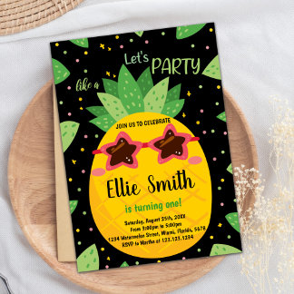 Erstmalige Ananas-Ananas zum Geburtstag Einladung