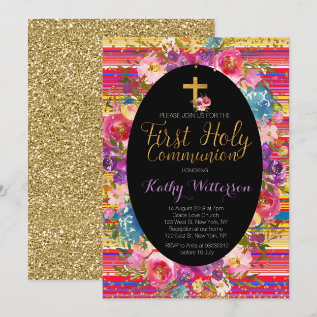 Erstmalige Einladung der Heiligen Kommune farbenfr (Vorne/Hinten)