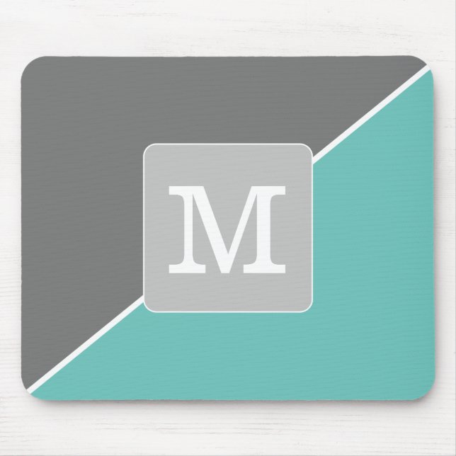 Erstmalige Farbanpassung für Minimalismus Blau Gra Mousepad (Vorne)