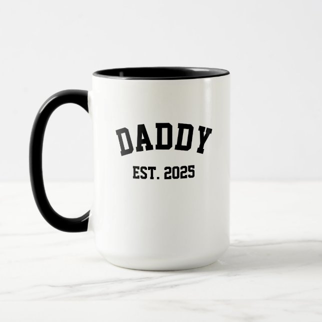 Erstmalige Mama und Vater Tasse Set Neue Eltern Sc (Links)