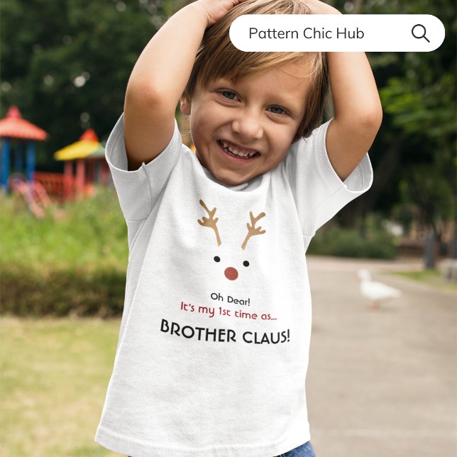 Erstmaliger Bruder Claus White Familie Weihnachten T-Shirt (Von Creator hochgeladen)