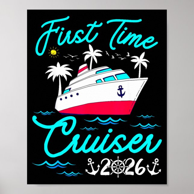 Erstmaliger Kreuzfahrer 2026 1. Kreuzfahrt Urlaub  Poster (Vorne)