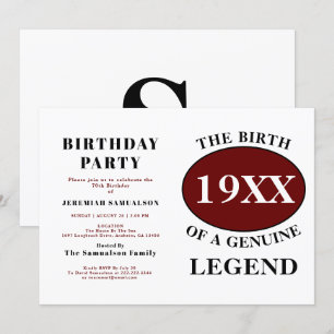 Erstmaliger Name Jahr Spaß Rot Einladung