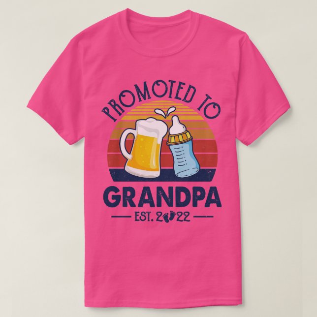 Erstmaliger Opa für Opa 2022 Vater befördert T-Shirt (Design vorne)