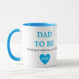 Erstmaliger Vater in niedlichem Blau und Weiß Tasse