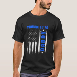 Erstmaliger Vater Polizeiamt Papa T-Shirt