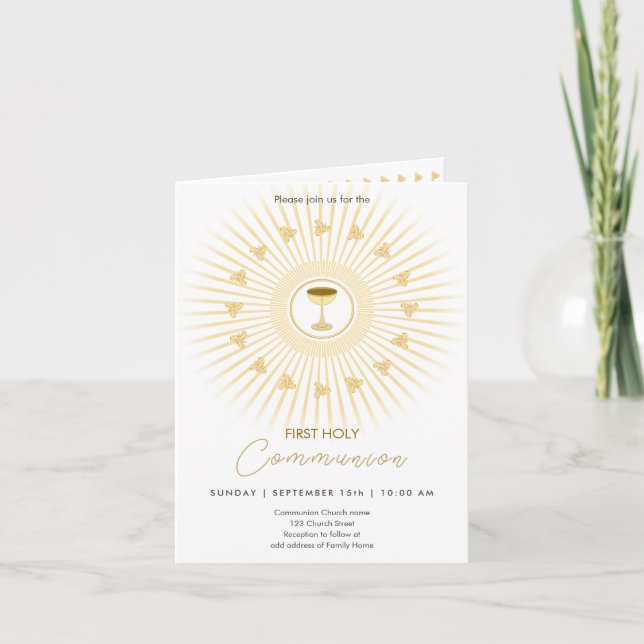 Erstmaliges kommunales Gold mit Chalice-Einladung Einladung (Vorderseite)