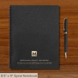 Erstmaliges Logo-Notebook der Beruflichen Luxuskla Notizbuch