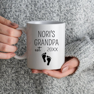 Erstmaliges Opa Est 2024 Geschenk für den neuen Op Tasse